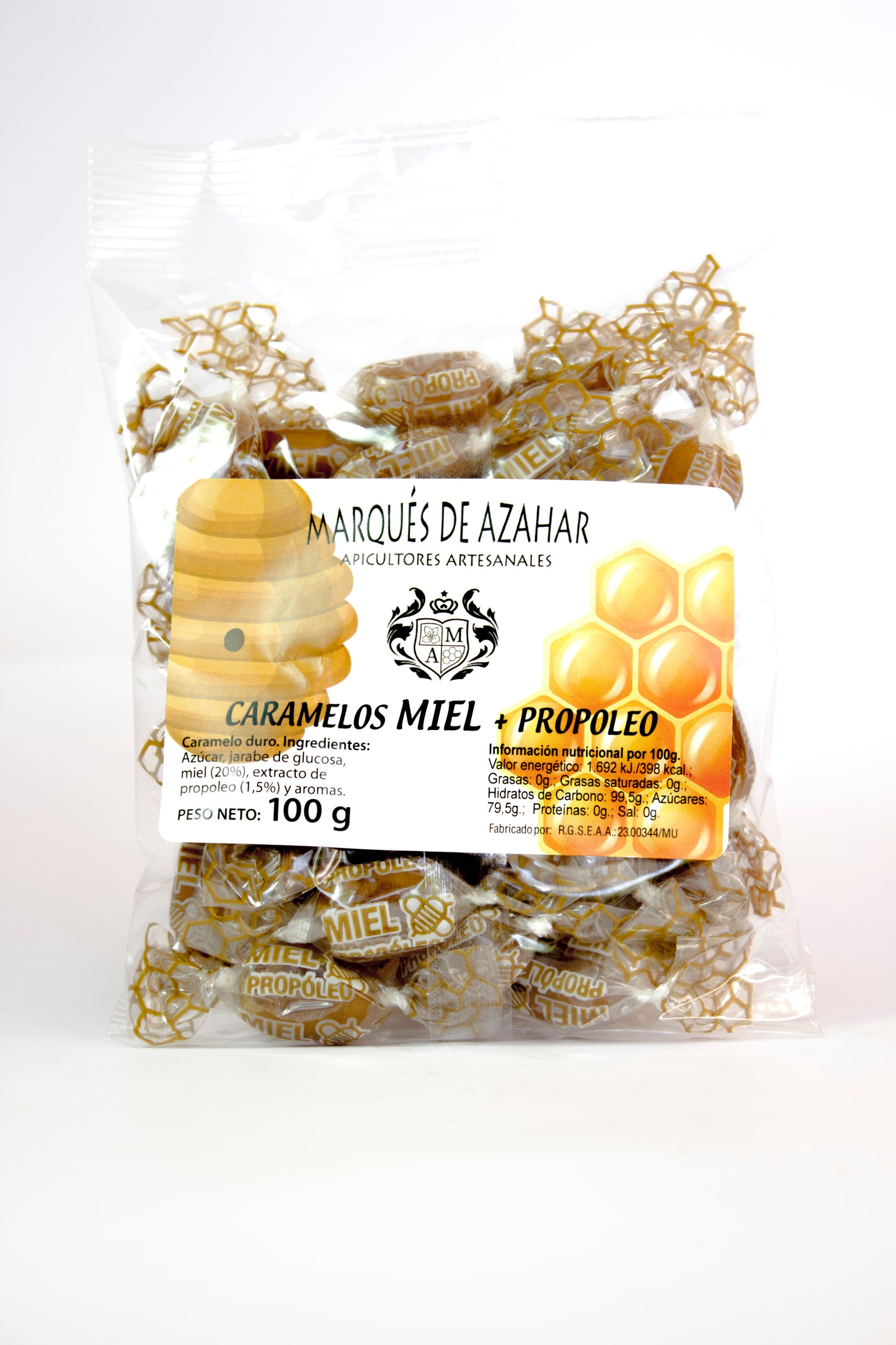 Caramelos de miel y propóleo